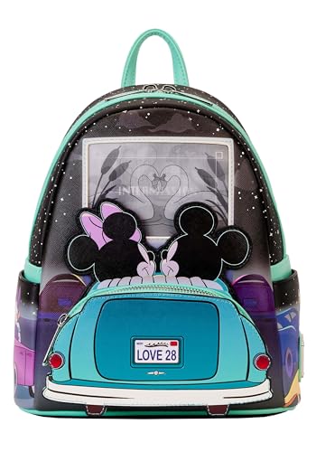 Mickey Mouse Loungefly - Micky & Minnie Date Night Drive-In Frauen Mini-Rucksack multicolor