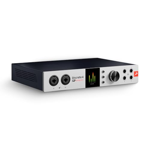 Antelope Audio Discrete 4 Pro Synergy Core 14x20 Thunderbolt 3 und USB 2.0 Audio-Schnittstelle mit integrierten Echtzeit-Effekten