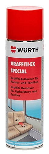 Graffiti-Entferner Graffiti-EX Spezial - 500ml - Graffiti- und Kaugummi-Entferner für Polster und Textilien. Eignet sich besonders gut zur schonenden Anlösung von Kaugummi