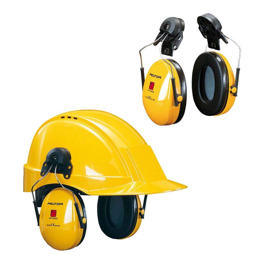3M Peltor XH001650460 Kapselgehörschutz, Helmkapsel P3E, Gelb, SNR = 26 dB, Steckbefestigung für Helme mit 30 mm-Schlitz, 1 Stück Einheitsgröße Gelb
