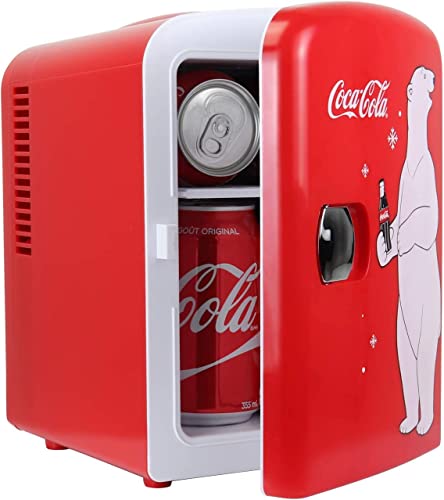Coca-Cola KWC4 Kühlschrank, Elektrisch, Unisex, für Erwachsene, Rot