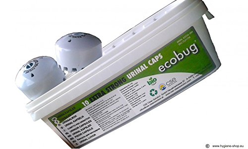 Ecobug 10-er - Set Extra Strong Urinal Cap - wassersparendes Urinal-System