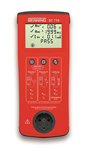 BENNING Gerätetester ST710 VDE 0701-0702 Schutzleiterwiderstand 200 mA DC