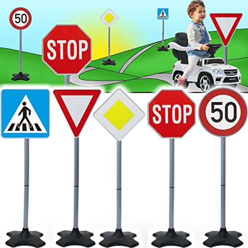 Verkehrszeichen / Verkehrsschilder Set Spielzeug Ampel Schilder Kinder Verkehrserziehung (Verkehrsschilder)