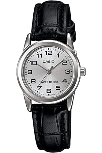 CASIO Damen Analog Quarz Uhr mit Leder Armband LTP-V001L-7