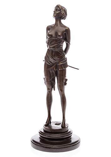 aubaho Bronzeskulptur Akt nach Bruno Zach (1891-1945) Skulptur Reitgerte Domina Figur