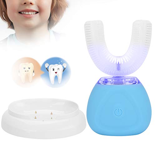 Automatische Ultraschall Zahnbürste, 360 ° Ultraschall U-förmige elektrische Zahnbürste Silikon Whitening Zahnbürste für erwachsene Kinder