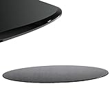 Glasplatte 100x60cm schwarz Funkenschutz Tisch Kaminplatte Bodenplatte