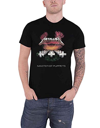Metallica T Shirt Master of Puppets European Tour 86 Logo offiziell Herren