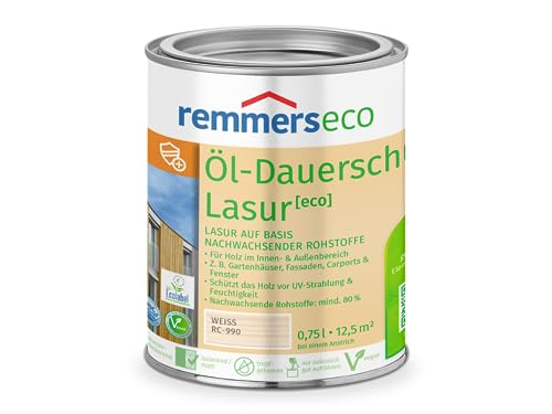 Remmers Öl-Dauerschutz-Lasur [eco] (750 ml, weiß)