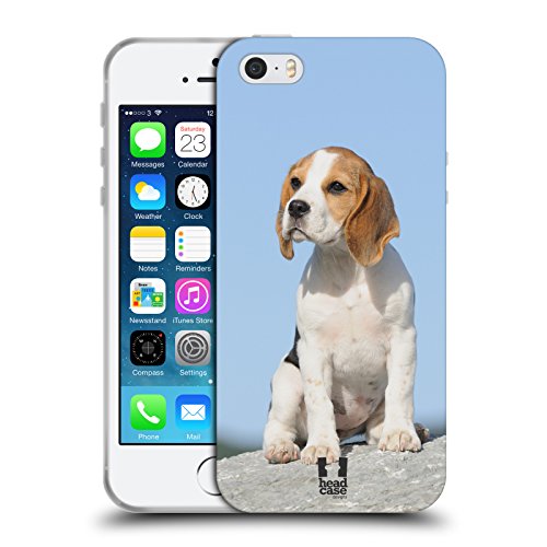 Head Case Designs Beagle Welpe Sitzt Beliebteste Hunderassen Soft Gel Handyhülle Hülle kompatibel mit Apple iPhone 5 / iPhone 5s / iPhone SE 2016