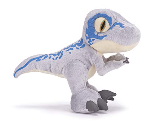 Posh Paws 49003 Dinosaur Jurassic World Plüschtier Dinosaurier, 25 cm, Babyblau, Blau, Grau