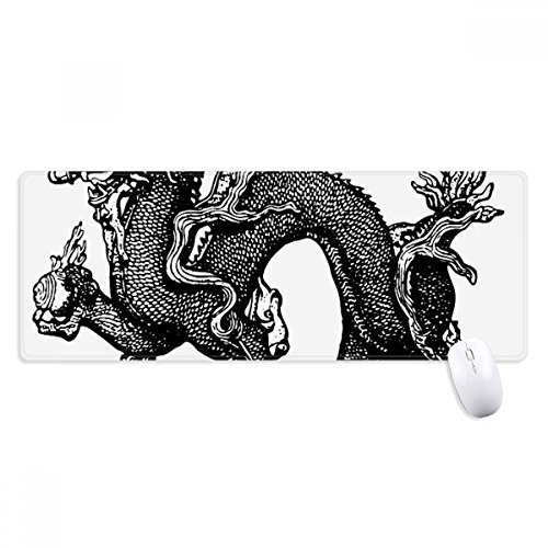 beatChong China-Kultur-Qing-Dynastie Strichzeichnung Griffige Mousepad Große Erweiterte Spiel Büro titched Kanten Computer-Mat Geschenk