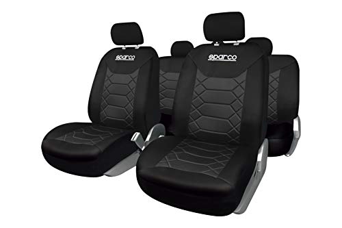 SPARCO Universal-Sitzbezüge Polyester Schwarz/Schwarz