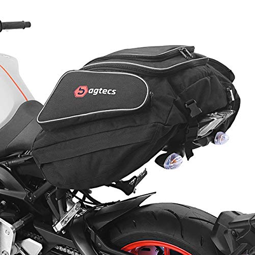 Bagtecs - Motorrad Hecktasche für BMW F 800 GS Adventure Gepäck-Tasche Motoroller Motorradgepäck für sozius hinten schwarz
