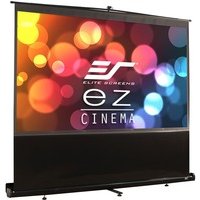 Elite Screens F120NWH ezCinema Series Leinwand (Diagonal 304,8 cm (120 Zoll), Höhe 150,1 cm (59,1 Zoll), Breite 266,7 cm (105 Zoll), Format 16:9) schwarz