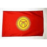 AZ FLAG Flagge KIRGISISTAN 250x150cm - KIRGISISCHE Fahne 150 x 250 cm - flaggen Top Qualität