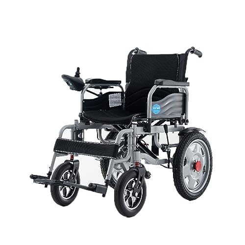 Erwachsener Elektro-Rollstuhl Mobilität Scooter Outdoor Travel Convenient Powerchair Faltbarer Rollstuhl für ältere Menschen Einstellbar,20AH,Black