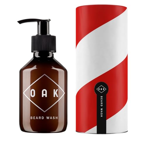 OAK BEARD WASH, Bartshampoo, Bartseife (200 ml): Reinigt schonend, erfrischend. Natürliche Bartpflege für Männer mit 3-Tage-Bart bis Vollbart.