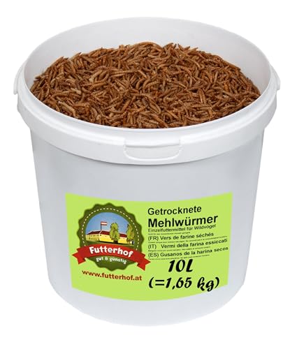 Futterhof getrocknete Mehlwürmer 10ℓ Eimer