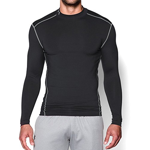 Under Armour Herren Coldgear Armour Mock Langarmshirt, Grau, XX-Large