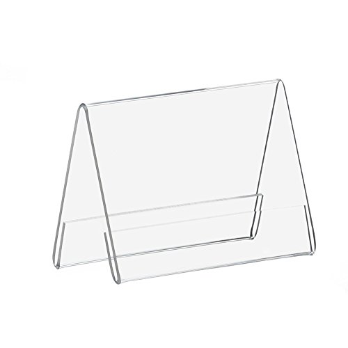 10 Stück DIN A7 A-Aufsteller/Tischaufsteller / Werbeaufsteller aus Acrylglas, transparent