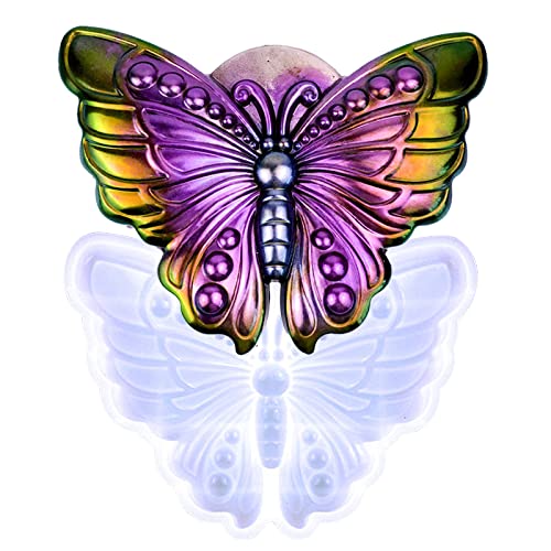 Voaesdk Schmetterlingsharz-Formen aus Silikon, niedliche Schmetterlings-Epoxidformen, DIY 3D-große Tier-Silikonformen für Harzguss, Wandbehang, Heimdekoration, Weihnachtsgeschenke