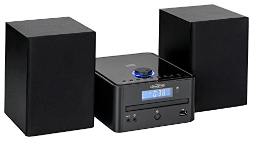 Reflexion Stereo Micro HiFi System UKW, USB MP3/CD, Bluetooth Radio AUX/Kopfhöreranschluss HIF79FM 2 x Lautsprecher, Schwarz