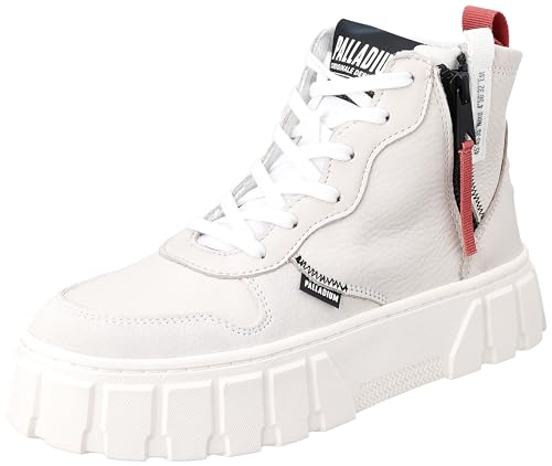 Palladium Damen Pallatower Outzip LTH Sneaker, Star White, 39 EU