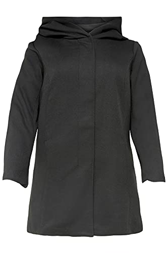 ONLY Carmakoma Damen Carsedona Light Coat OTW Mantel, Schwarz (Black Black), X-Large (Herstellergröße: XL-54)