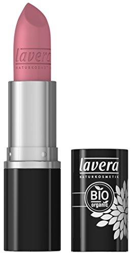 lavera Lippenstift Beautiful Lips ∙ Colour Intense ∙ Farbe Dainty Rose ∙ zart & cremig ∙ Natural & innovative Make up ✔ Bio Pflanzenwirkstoffe ∙ Lipstick ∙ Naturkosmetik 3er Pack (3 x 4,5g)