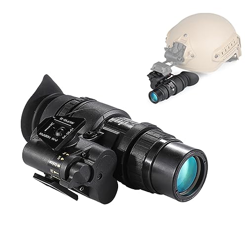 RSBFER 1X32 Infrarot-Digital-Nachtsichtbrille, Zielfernrohr, Monokular, Kopfmontage, Helmbekleidung für die Jagd und Tierbeobachtung