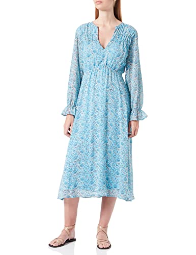 Springfield Damen Dress Kleid, Blautöne, 34