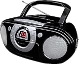 Soundmaster SCD5100SW Radio Kassettenspieler mit CD Spieler in schwarz