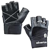 Silverton Herren Fitness-gewichtheberhandschuh Power Handschuhe, Schwarz, L