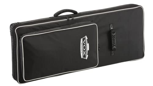 VOX Continental 61 Tasche, Softcase für VOX Continental mit 61 Tasten, Transporttasche, Keyboard-Rucksack mit Reißverschluss, schwarz