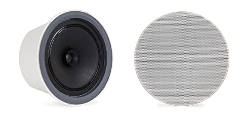 FONESTAR Lautsprecher Deckenblende mit Bluetooth-Empfänger KS-11B eingebauter Verstärker 2 x 5 W AUX/EUROBLOCK weiß