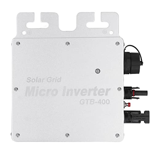 400W WIFI Control Solar Grid Tie Micro Inverter Auto Identification Solar Inverter 120 230V(Silber)