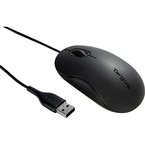 Targus Corporate AMU80US Optische Laptop-Maus mit USB-Kabel, 1,8 m, Mattschwarz
