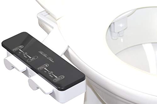 BisBro Deluxe Slim Bidet 2072 | Dusch-WC zur optimalen Intimpflege | Einfach unter dem Klodeckel installieren | funktioniert ohne Strom | Zusatzfunktion für Damen | Bidet ist extra flach