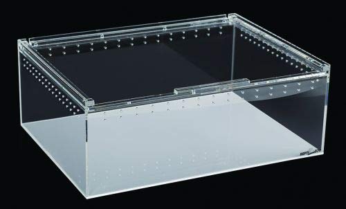 ReptiZoo Acrylic Zuchtterrarium (Brutbox) 40x30x15 cm schwarz (ACR02B)