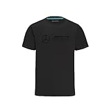 MERCEDES AMG PETRONAS Formula One Team - Offizielle Formel 1 Merchandise Kollektion - Großes Logo T-Shirt - Schwarz - Herren - XXL