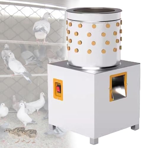 DOZPAL 210-W-Entfederungs-Geflügelprozessor mit 95 Gummistangen, kommerzielle Rupfmaschine für Vögel, Wachteln, Tauben und anderes Geflügel