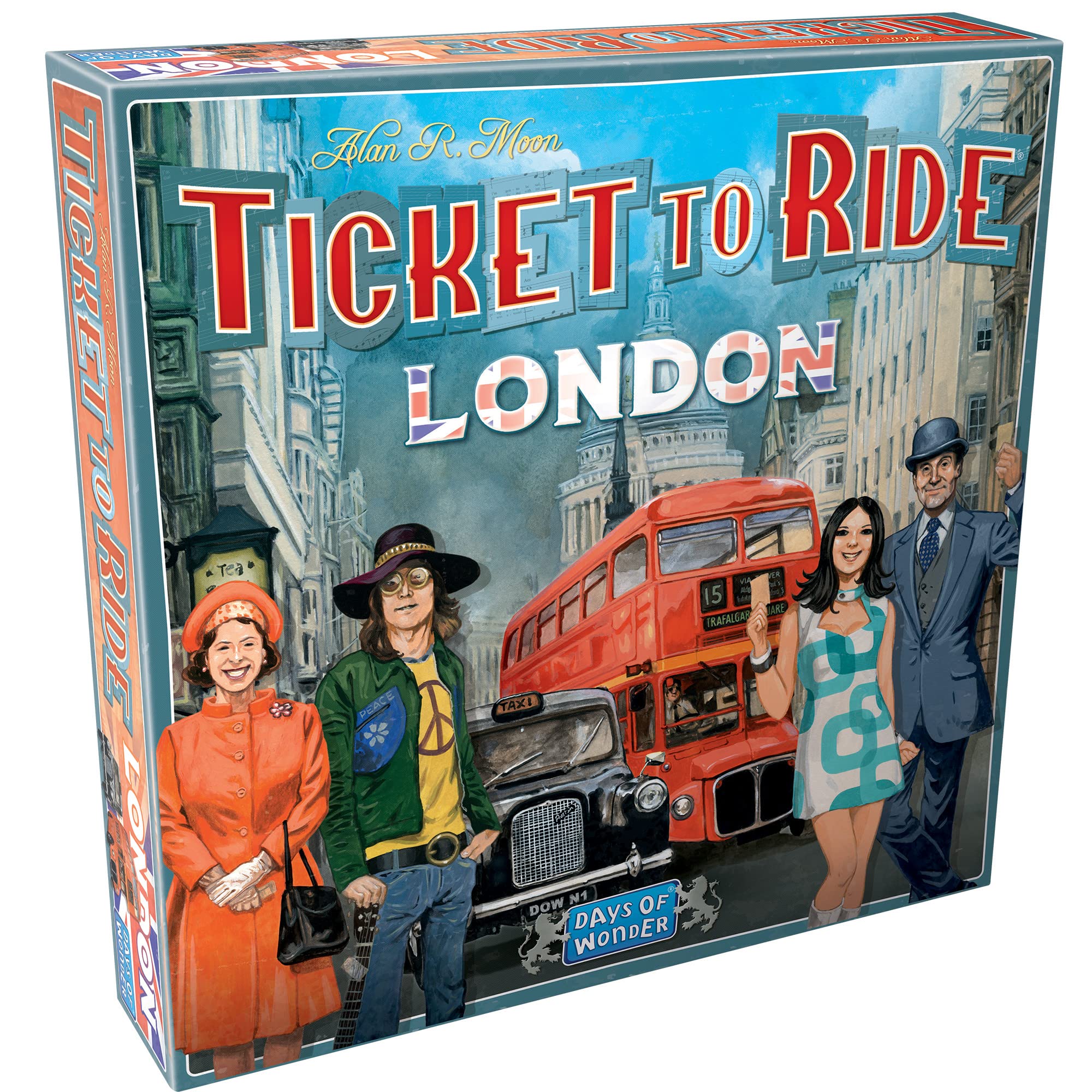 Days of Wonder, Ticket to Ride London Board Game, Ages 8+, for 2 to 4 Players, Average Playtime 10-15 Minutes