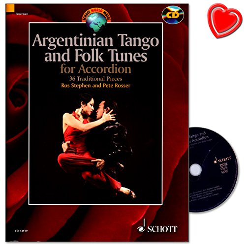Tango - Sammlung wunderschöner Stücke für Akkordeon - Bestseller-Reihe World Music - Notenbuch mit CD