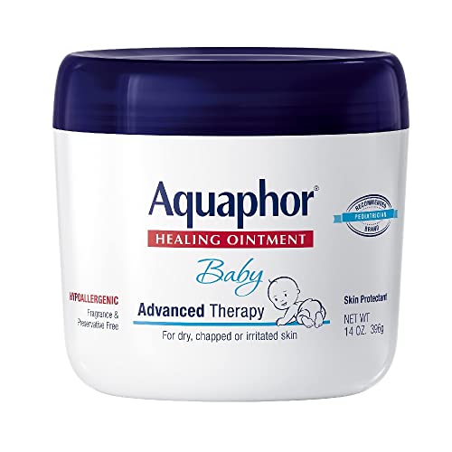 Aquaphor Baby Healing Ointment Diaper Rash and Dry Skin Protectant, 14 oz Jar by Aquaphor