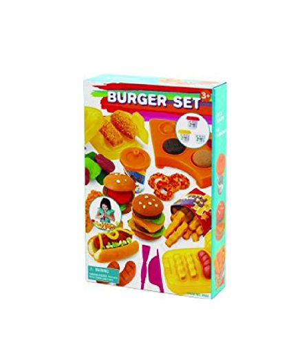 Knetspiel Burger Set - Knete - Pommes - Bratwurst - vieles mehr