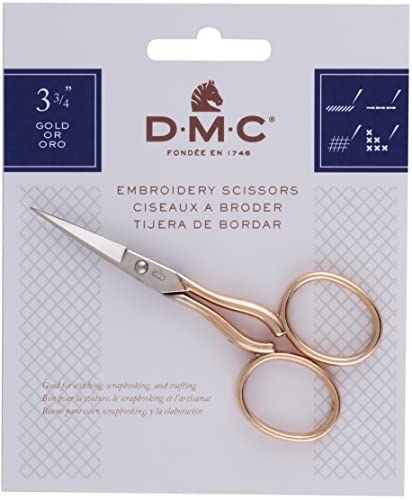 DMC 6123/3 Stickschere, 9,5 cm, Gold/Silber