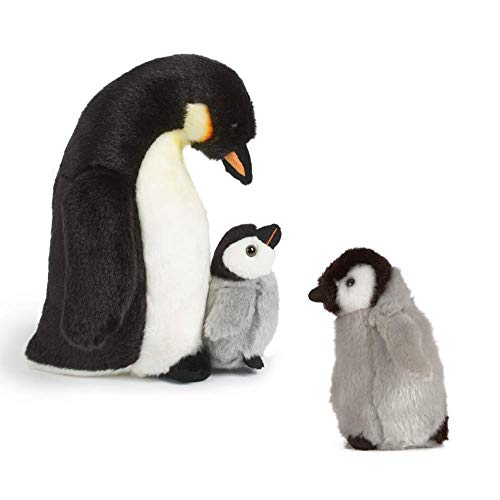 Living Nature AN505 Geschenkset Pinguin Mutter und Baby (Küken) Schwarz, Grau und Weiß, Einheitsgröße