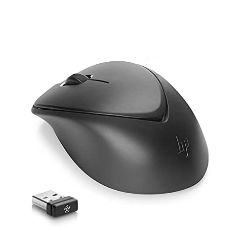 HP Wireless Premium Mouse Maus RF Wireless Laser 1200 DPI Beidhändig - Mäuse (Beidhändig, Laser, RF Wireless, 1200 DPI, Schwarz)